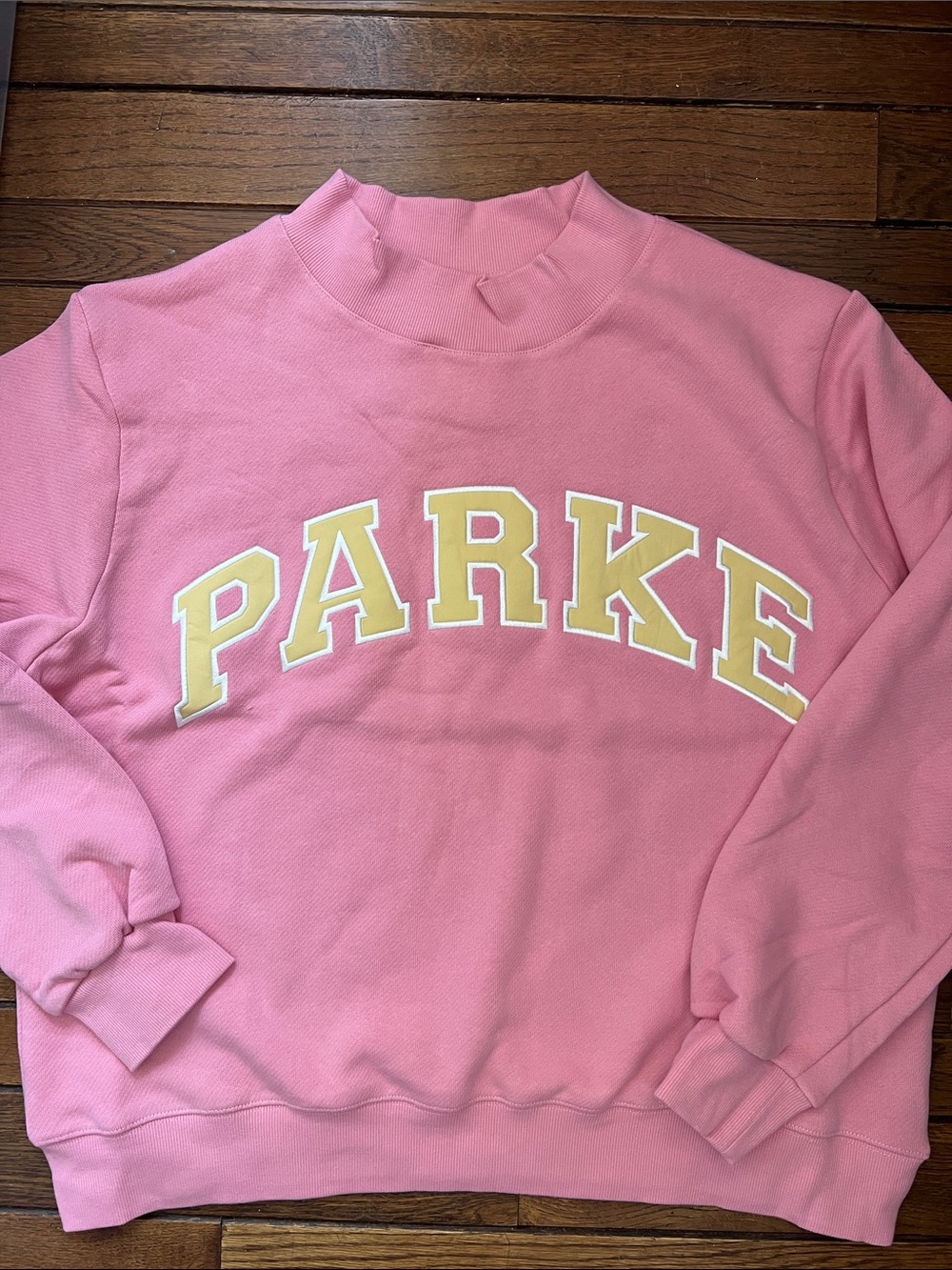 Parke Starburst Conch Peel Heritage Varsity Mockneck L/XL NWT